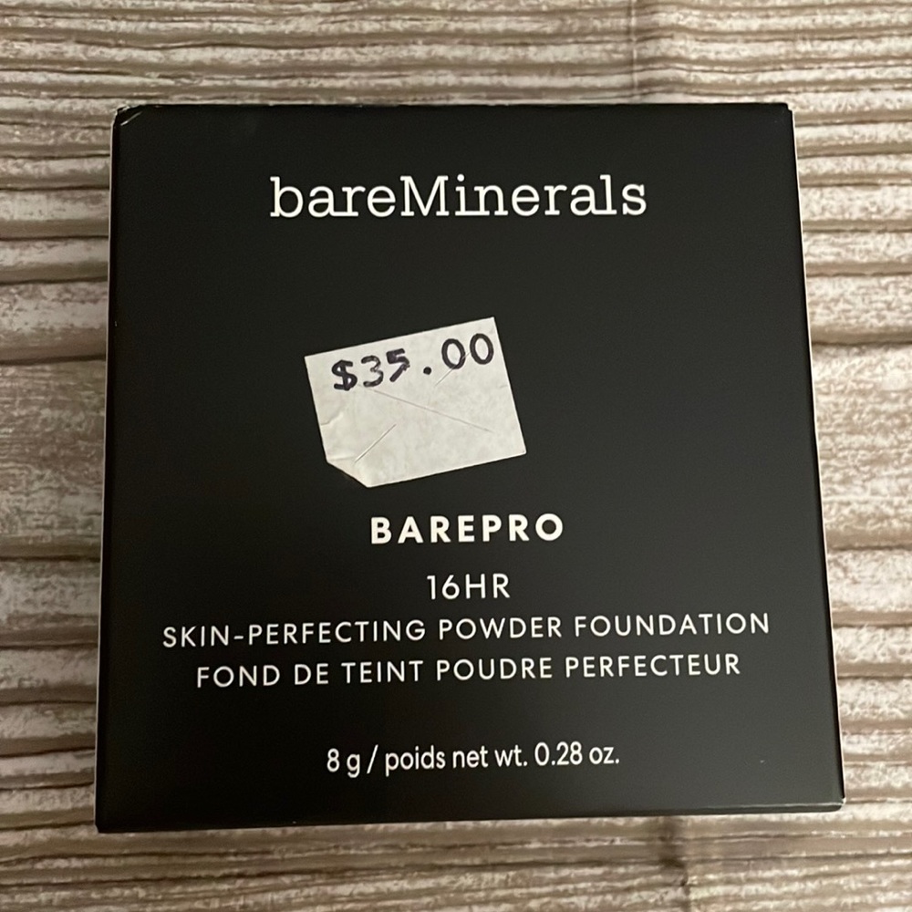 BareMinerals BAREPRO 16hr skin perfecting powder foundation medium deep 45 warm